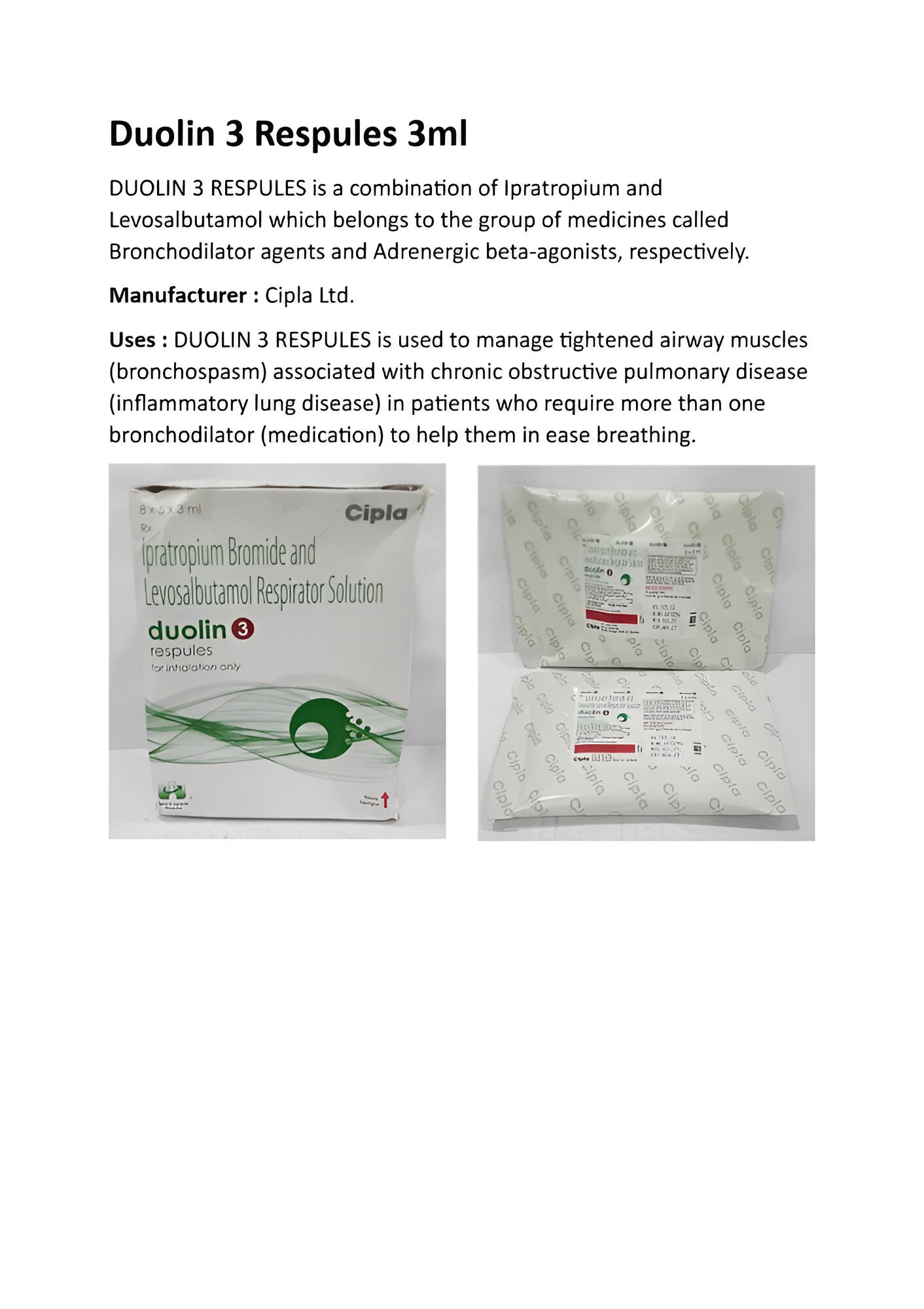 DUOLIN RESPULES 3ML