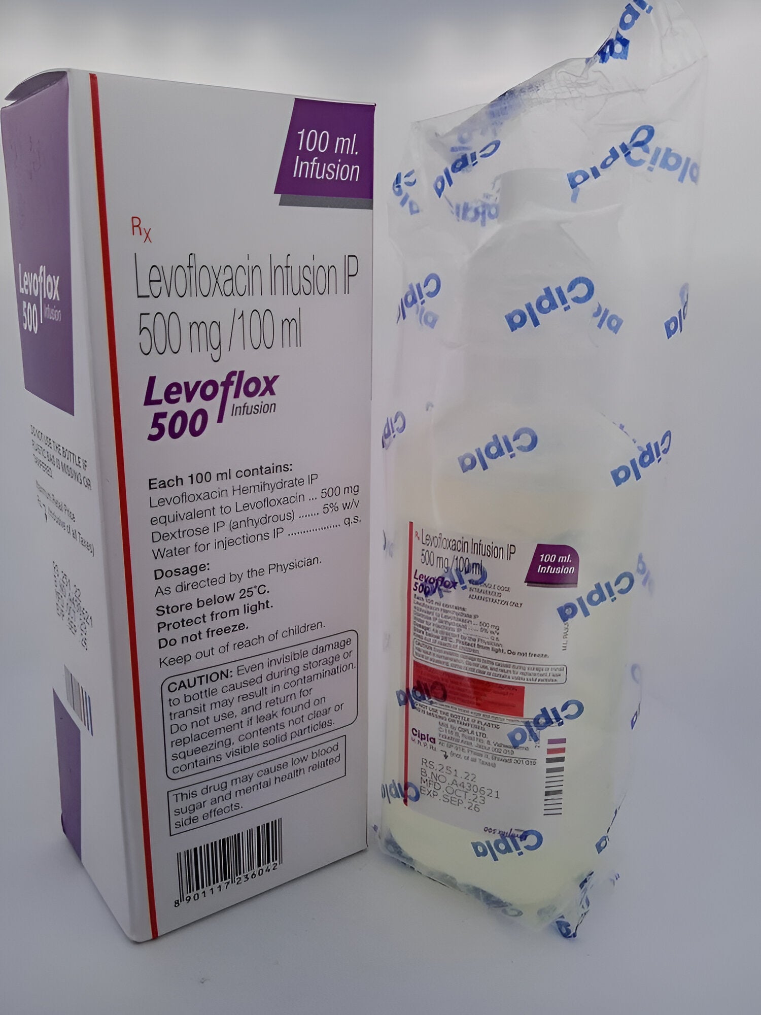 LEVOFLOX 100ML IV