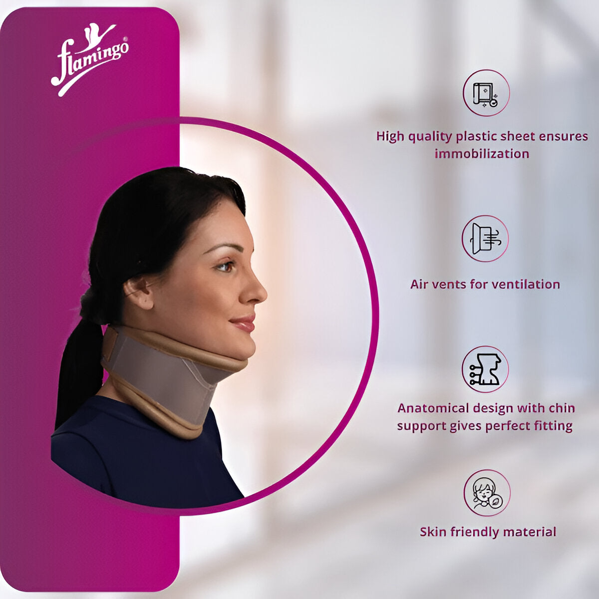 CERVICAL COLLAR WITH NECK SUPPORT