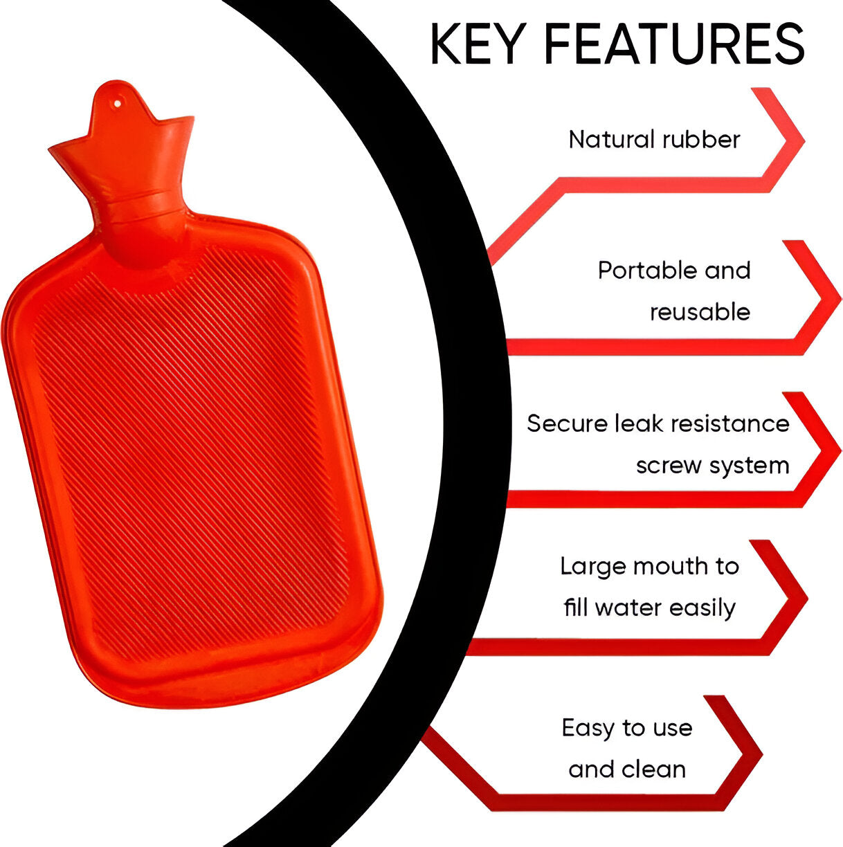 HOT WATER BOTTLES (RUBBER)