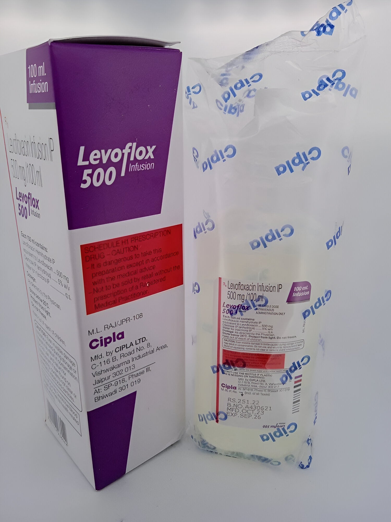 LEVOFLOX 100ML IV